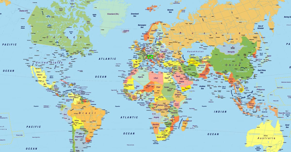 Benátky itálie mapa světa